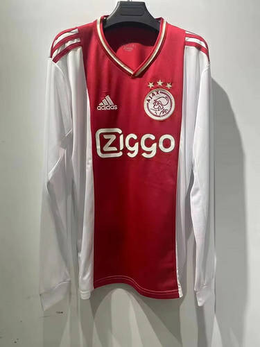 22/23 Ajax Home Long Sleeve Soccer Jerseys