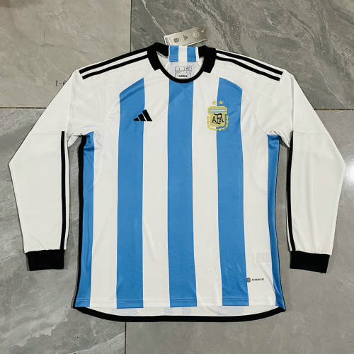 2022 Argentina Home Long Sleeve Soccer Jerseys