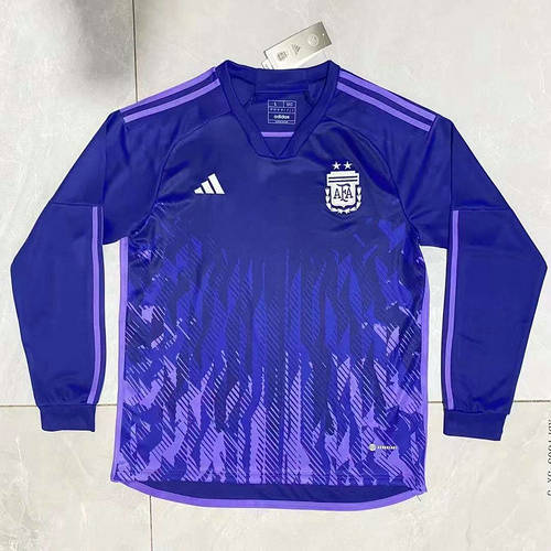 2022 Argentina Away Long Sleeve Soccer Jerseys