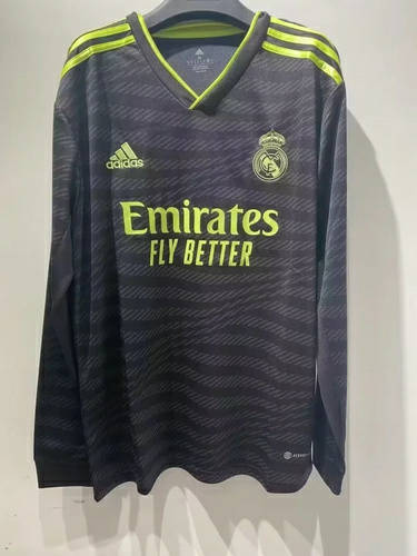 22/23 Real Madrid Third Long Sleeve Soccer Jerseys