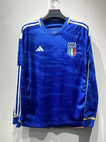 2023 Italy Home Long Sleeve Soccer Jerseys