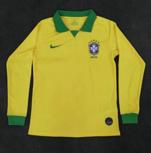 Brazil Home yellow long sleeve 2019