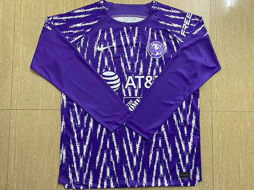 23/24 Club America Goalkeeper Purple Long Sleeve Soccer Jerseys