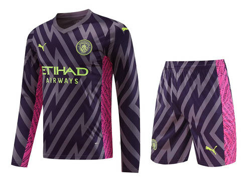 23/24 Manchester City Goalkeeper Long Sleeve Soccer Jerseys