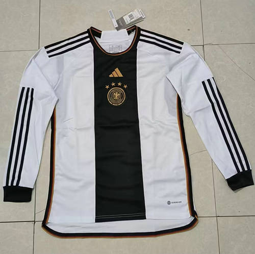 2022 Germany Home Long Sleeve Soccer Jerseys