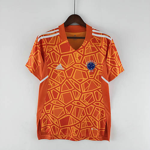 22/23 Cruzeiro Goalkeeper Orange Soccer Jerseys