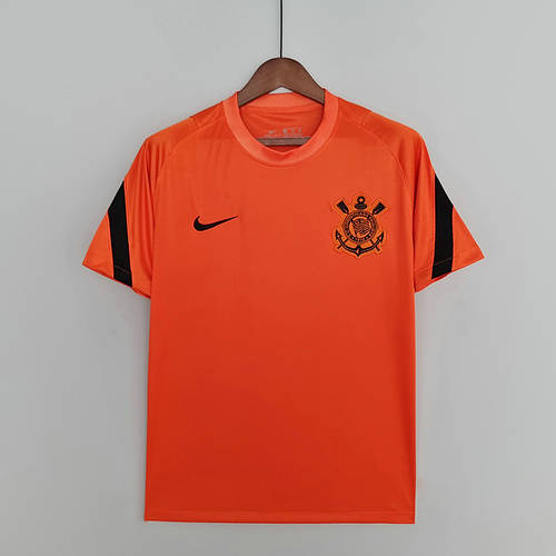 22/23 Corinthians Pre-match Training Orange Soccer Jerseys