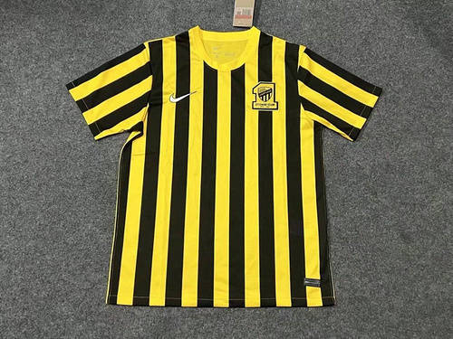 22/23 Ittihad Black Yellow Soccer Jerseys