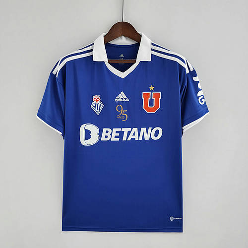 22/23 Universidad De Chile 95th Anniversary Edition Blue Soccer Jerseys S-xxxl