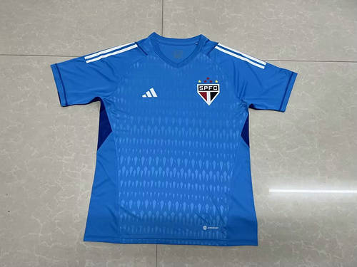 23/24 Sao Paulo Goalkeeper Blue Soccer Jerseys