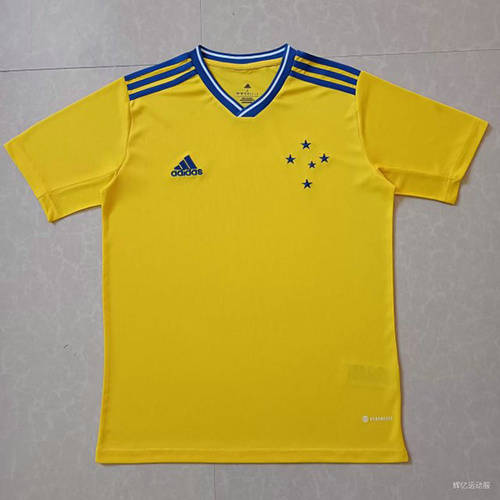 22/23 Cruzeiro Third Yellow Soccer Jerseys