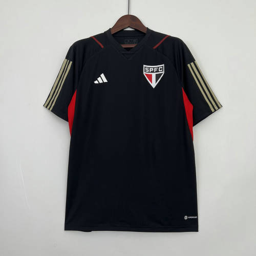 23/24 Sao Paulo Training Black Soccer Jerseys