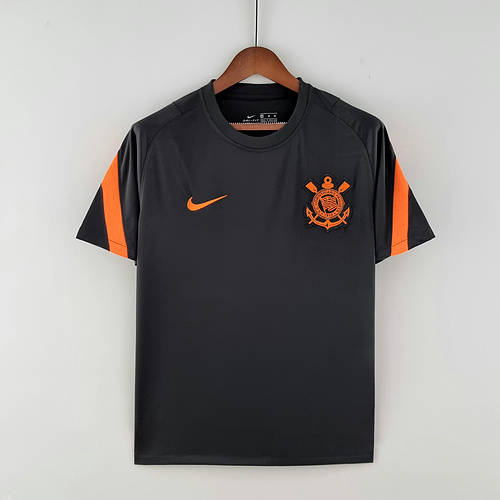 22/23 Corinthians Pre-match Training Black Soccer Jerseys