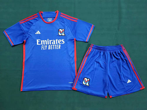 23/24 Lyon Away Adults and Kids Soccer Jerseys