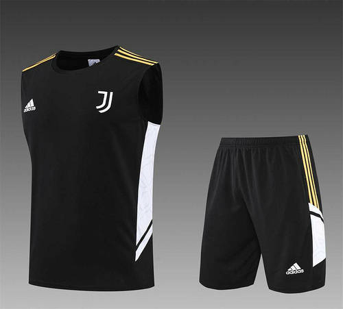 22-23 Juventus vest training suit kit black