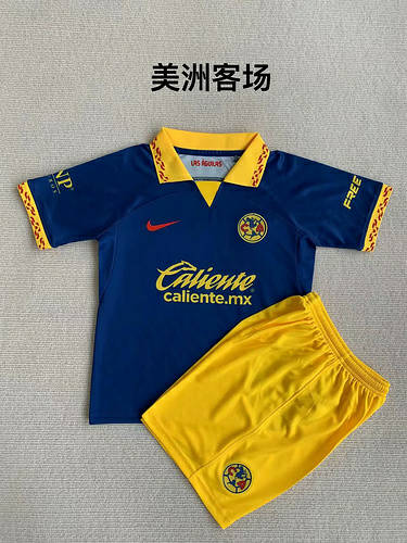 23/24 Club America Away Kids Soccer Jerseys