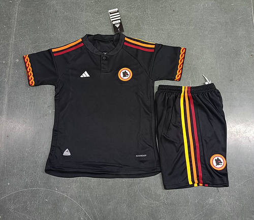 23/24 Roma Third Kids Soccer Jerseys