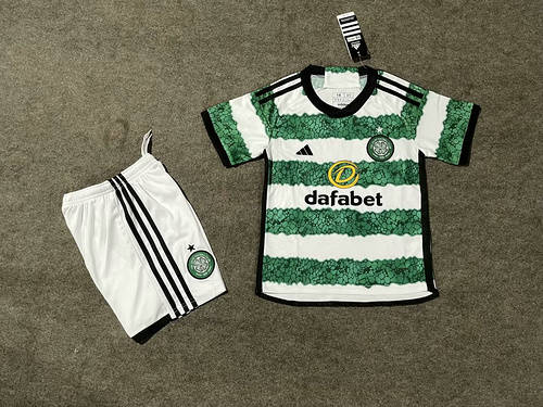 23/24 Celtic Home Kids Soccer Jerseys