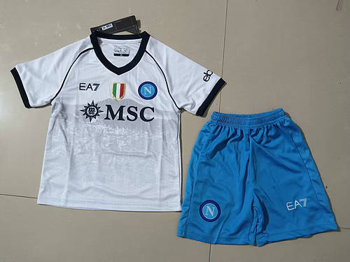 23/24 Napoli Away Kids Soccer Jerseys