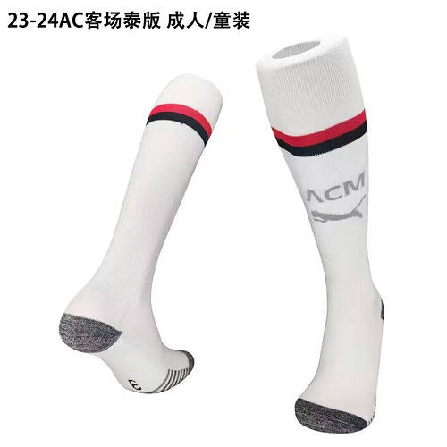 23/24 Ac Milan Away Adult Kids Socks