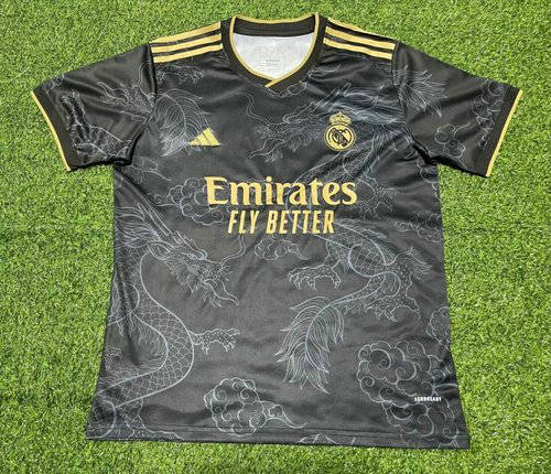 23/24 Real Madrid Balck Dragon Soccer Jerseys