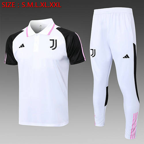 23-24 Juventus White Polo Suit