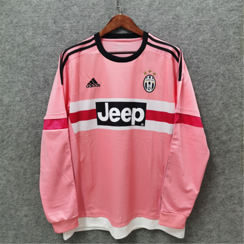 15-16 Juventus Away pink long sleeve