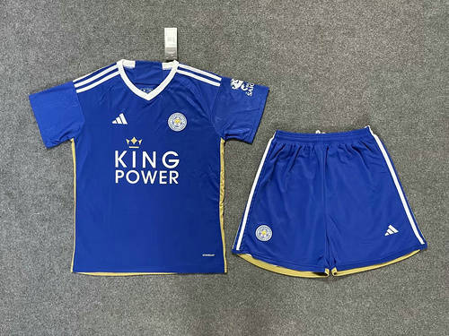 23/24 Leicester City Home Kids Soccer Jerseys