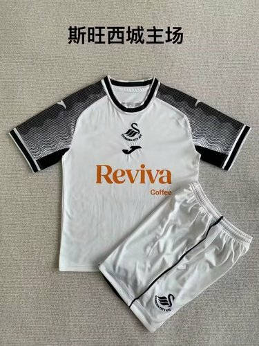 23/24 Swansea Home Kids Soccer Jerseys