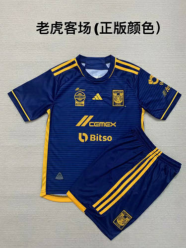 23/24 Tigres Away Adults And Kids Soccer Jerseys