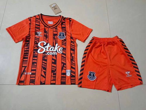 23/24 Everton Away Kids Soccer Jerseys