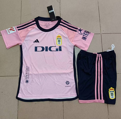 23/24 Real Oviedo Away Kids Soccer Jerseys