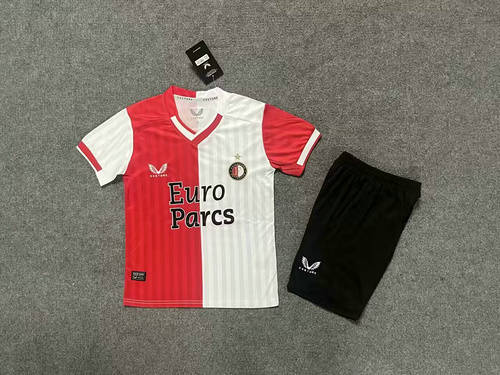 23/24 Feyenoord Home Kids Soccer Jerseys