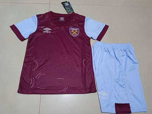 23/24 West Ham Home Kids Soccer Jerseys