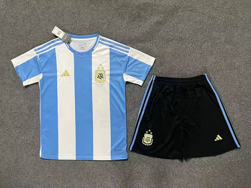 23/24 Argentina Home Kids Soccer Jerseys