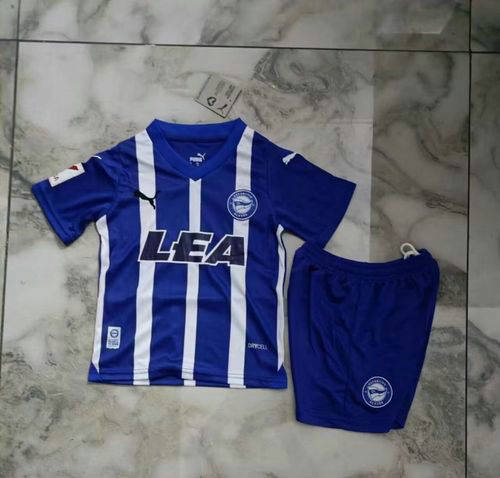 23/24 Alaves Home Kids Soccer Jerseys