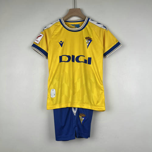 23/24 Cadiz Home Kids Soccer Jerseys