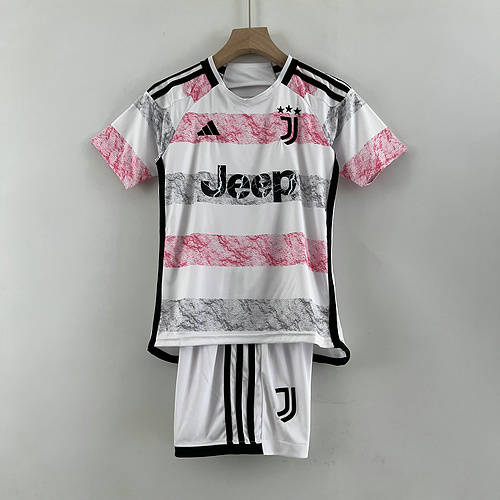 23-24 Juventus Away Kid Kit