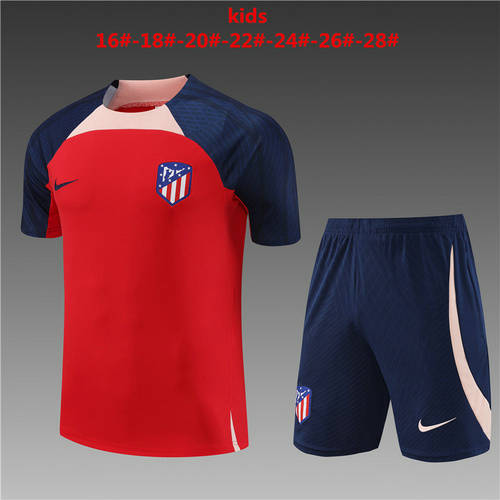 23/24 Atletico Madrid Kids Training Soccer Jerseys