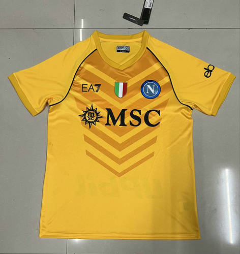 23/24 Napoli Goalkeeper Yellow Soccer Jerseys