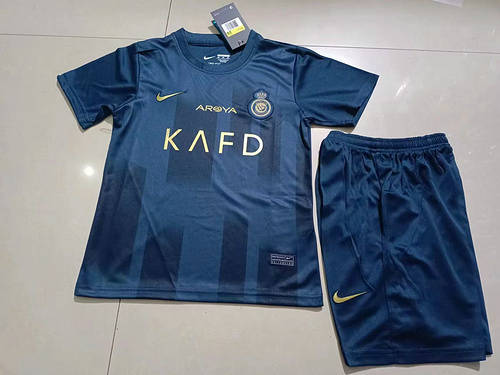 23/24 Al-nassr Away Kids Soccer Jerseys