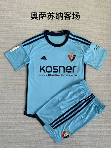 23/24 Osasuna Away Kids Soccer Jerseys