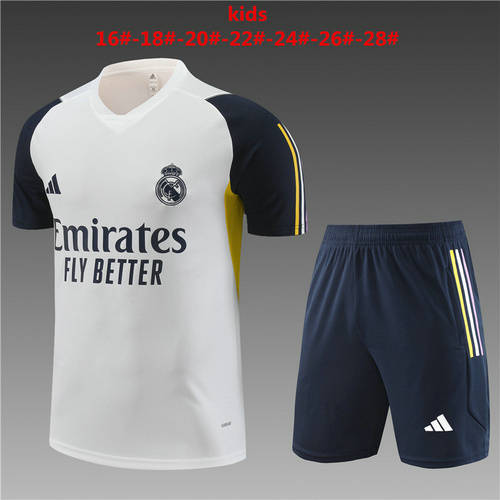 23/24 Real Madrid Kids Training Soccer Jerseys