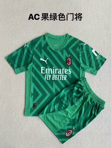 23/24 Ac Milan Groakeeper Adult And Kids Soccer Jerseys