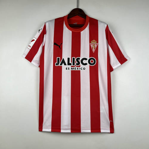 23/24 Sporting Gijon Home Soccer Jerseys