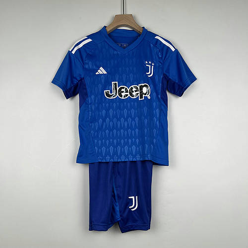 23-24 Juventus Blue Goalkeeper Kid Kit