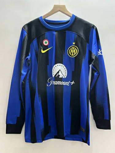 23/24 Inter Milan Home Long Sleeve Soccer Jerseys