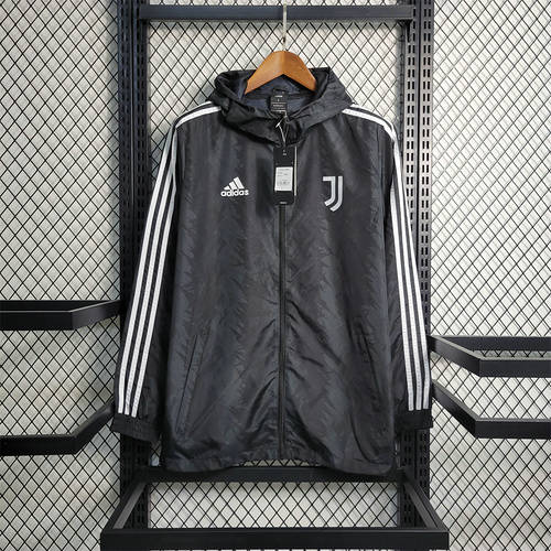 22-23 Juventus Windbreaker Black