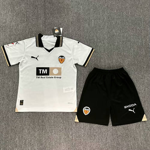 23/24 Valencia Home Kids Soccer Jerseys