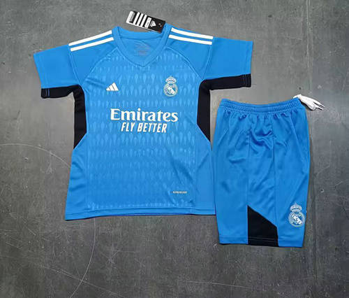 23/24 Real Madrid Goalkeeper Kids Soccer Jerseys